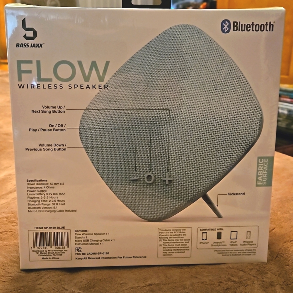 Flow wireless speaker